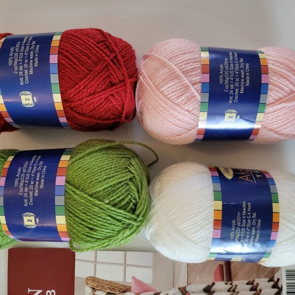 Herrschners Rose Ripple Afghan Crochet Kit - Picture 5 of 6